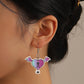 Halloween series earrings dark skull heart-shaped earrings female fashion creative funny spider exaggerated earrings
