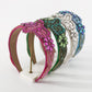 F469 Exaggerated Palace Headband Rice Bead Rhinestone Butterfly Flower Temperament Dinner Retro Light Luxury Headband