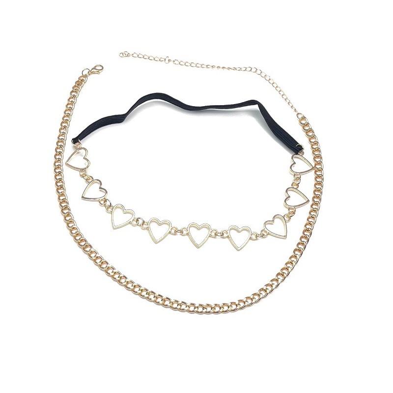 Fashion sexy leg chain street shot metal chain love thigh chain personality night elastic bandage leg ring female
