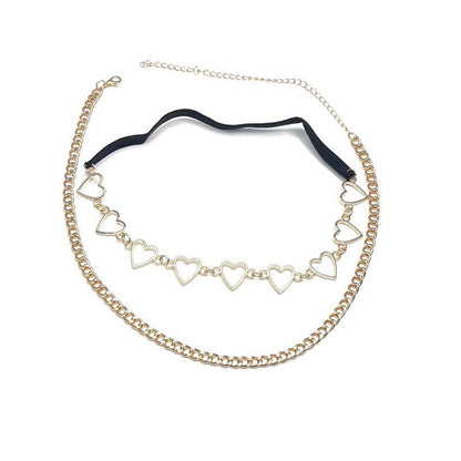 Fashion sexy leg chain street shot metal chain love thigh chain personality night elastic bandage leg ring female