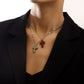 Jewelry simple small hole chain color cross pendant necklace female national trend necklace