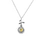 Sunflower Blossom Openable Pet Urn Pendant Necklace Necklace Clavicle Chain