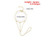 Jewelry street shooting with the same fashion personality tassel chain finger bracelet female
