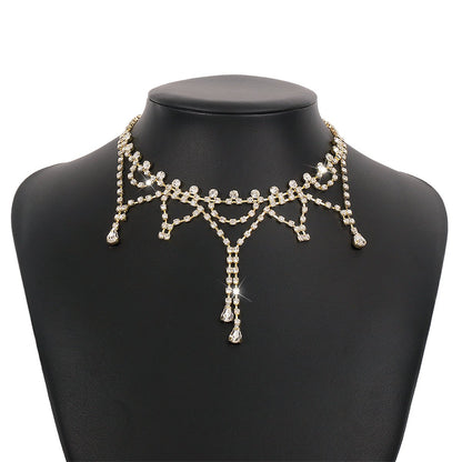 1454 Net Red Temperament Necklace Claw Chain Tassel Fashion Niche Necklace Exaggerated Personality Design Necklace