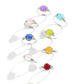 Jewelry Versatile Winding Metal Ring Hand Decoration Personality Simple Color Crack Bead Ring Female