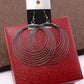 Jewelry exaggerated fashion metal ring buckle multi-layer hoop earrings night trend earrings
