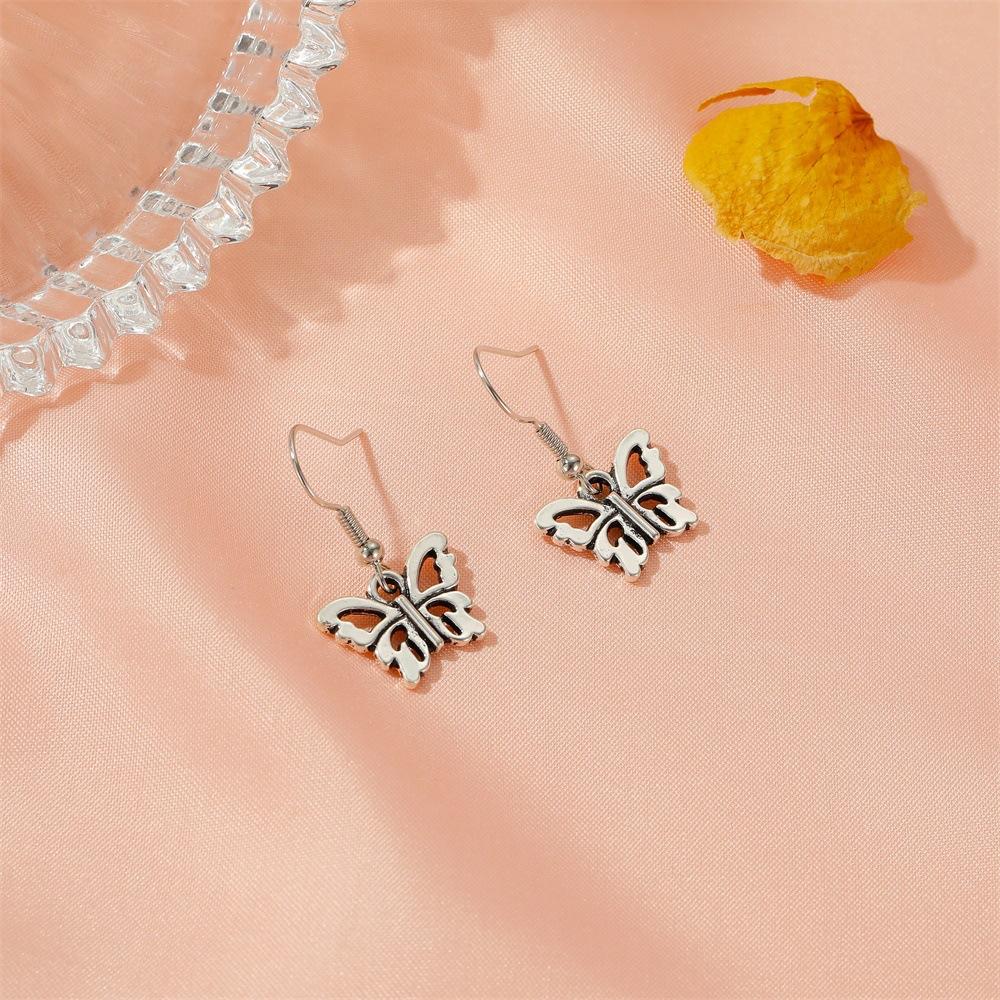 Earrings Retro Cloud Butterfly Earrings Personalized Dark Cross Earrings Halloween Accessories