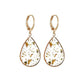 Retro Bound Resin Earrings Fashion Water Drop Round Buckle Earrings Ladies Accessories