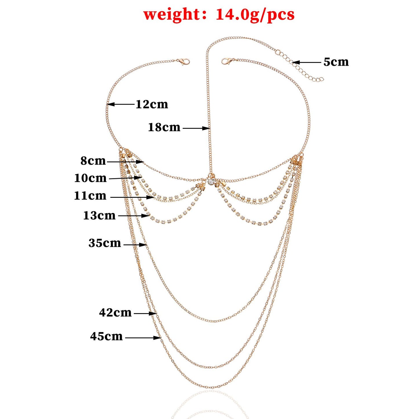 Jewelry Fashion Fashion Hair Accessories Rhinestone Chain Jewelry Fashion Simple Hair Accessories