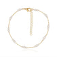 Jewelry size pearl simple alloy anklet women's fashion jewelry handmade beach anklet anklet