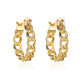 Earrings Frosty Simple Hollow Geometric Earrings Short Irregular Chain Earrings Women