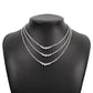 N9877 multi-layer net red necklace women's exaggerated light luxury fashion diamond necklace niche chocker necklace
