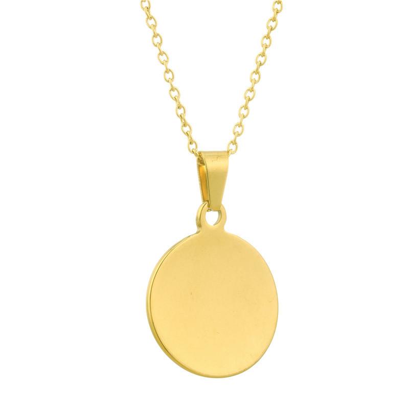 Retro Irregular Geometric Necklace Women's Round Clavicle Chain