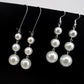 The best taste in the world is Qinghuan's earrings of the same style Anqinghuan Chen Qiaoen's personality gray pearl earrings