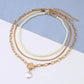 Jewelry Retro Multi-layer Beaded Chain Fragrance Necklace Simple and Versatile Imitation Pearl Trend Necklace