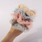 F479 double-layer fabric mesh hair ring small daisy printing sweet and cute commuting large intestine hair rope for age reduction