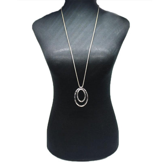 Accessories fashion trendy clavicle chain exaggerated retro large circle female necklace does not fade