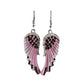 Fashion Women's Angel Wings Rhinestone Wings Mid-Long Pendant Earrings Simple Earrings First Jewelry