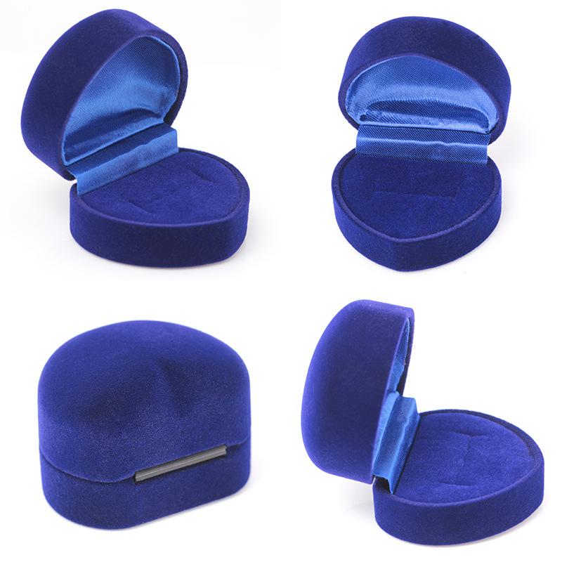 Exquisite velvet gift box jewelry box necklace box heart-shaped jewelry box earring ring box