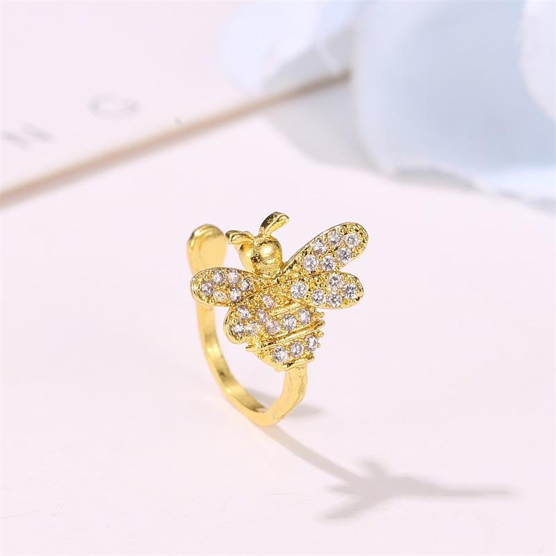 Earrings Cute Bee Ear Clip No Ear Pierce Earring Female Personality Diamond Insect Ear Bone Clip