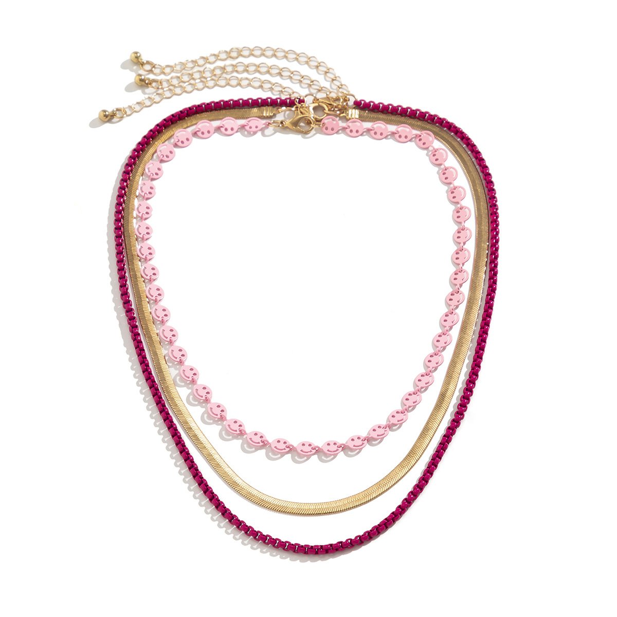 Jewelry Temperament Stacked Simple Clavicle Chain Versatile Necklace Metal Snake Bone Chain Necklace Female