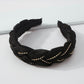F3915 Fashion temperament elegant headdress light luxury claw chain simple niche braid rhinestone fabric headband