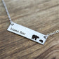 Explosive Style Simple Fashion Mother Bear Necklace Creative Small Animal Jewelry Mother's Day Gift