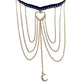 Jewelry Sexy Beach Love Moon Leg Chain Metal Body Chain Multilayer Chain Tassel Thigh Chain