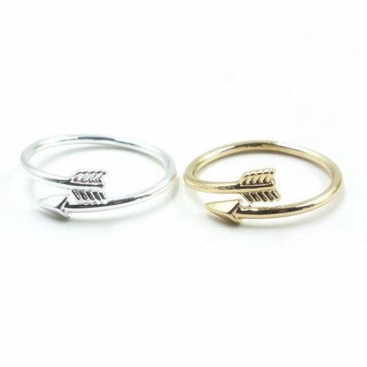 Fashion Jewelry Couple Fashion Arrow Opening Adjustable Ring Female Geometric Opening Ring