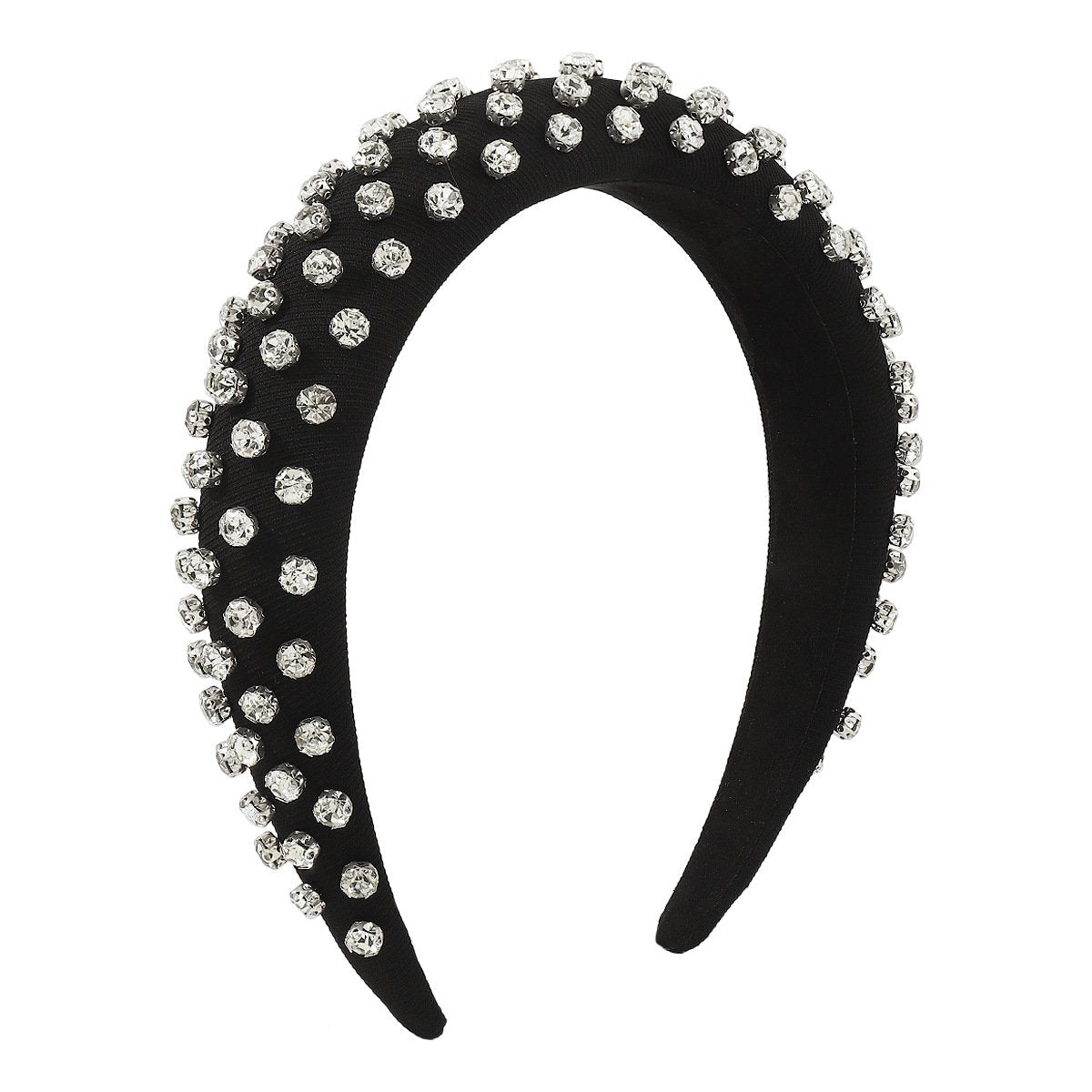 F4913 candy color small fragrance high skull top simple headband thick sponge rhinestone elegant retro temperament headband female