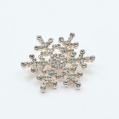 Clothing accessories rhinestone inlaid diamond Christmas snowflake brooch full of diamond corsage brooch