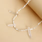 Fashion Jewelry Simple Fashion Crystal Spice Girl Leg Chain Feminine Temperament Rice Beads Elastic Rope Body Chain