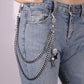 Personalized Halloween kid accessories metal pants chain self-made trendy male hip-hop punk waist chain