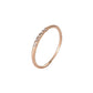 Simple Ruili 5 diamond fine version female joint thin ring copper inlaid rhinestone ring couple ring
