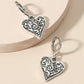 Ins personalized old love earrings retro metal heart-shaped necklace set autumn and winter long sweater chain