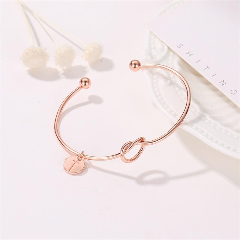 Letter Knotted Bracelet Trend Personality Versatile 26 English Numbers Bracelet Bracelet