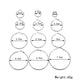 Exaggerated Metal Large Hoop Earrings Set Personality Night Trend Earrings 12 Pairs Combination