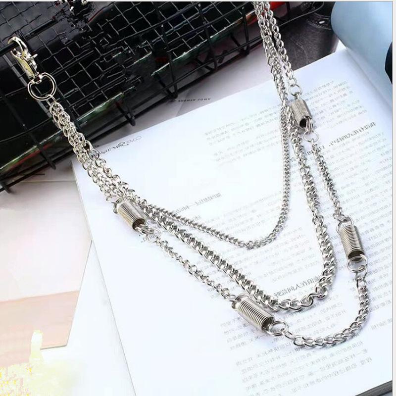 Jewelry Multilayer Retro Thick Chain Fashion Waist Jewelry Hip Hop Punk Metal Spring Jeans Chain