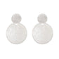 Ins exaggerated disc earrings female retro fashion personality temperament metal geometric large earrings earrings