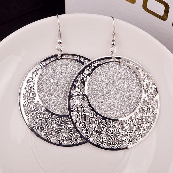 Retro palace hollow irregular ladies frosted earrings exaggerated earrings bird's nest earrings