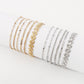 B1796 Jewelry Hip Hop Small Many Layered Metal Bracelets Simple Indifferent Geometric Jewelry