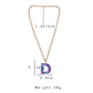 ins popular creative color letter pendant personality stone resin 26 English letters fashion necklace
