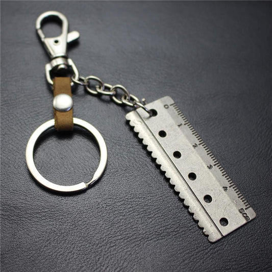 Accurate 5cm scale key chain cowhide middleware connection dog buckle key ring Korean wave jewelry bag pendant