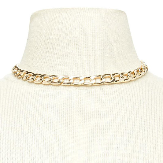 Jewelry Geometric Short Thick Chain Necklace Necklace Personality Fashion Versatile Casual Short Jewelry