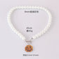 Jewelry personality design crystal smiling face natural pearl OT buckle short necklace ins temperament clavicle chain female