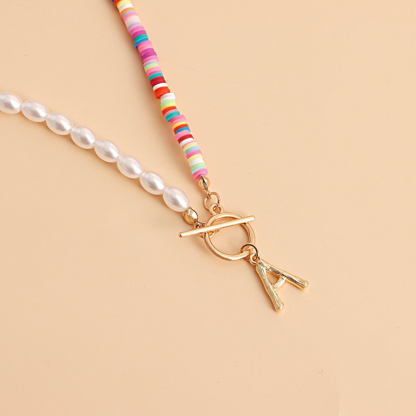 Accessories Pearl Slipper Letter A Handwoven Choker Bohemian Ladies Necklace