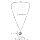 Personality Men's Fashion Punk Fashion Casual Street Stainless Steel Simple Eyes Coin Necklace Necklace
