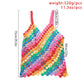 Jewelry Sexy Colorful Sequins Braided Bikini Body Chain Creative Stitching Skirt Clothes Women