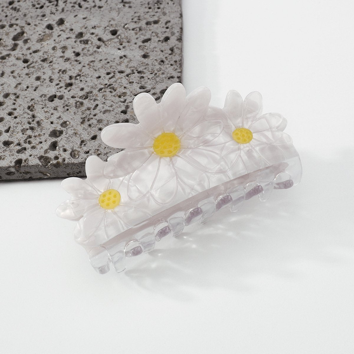 F431 Geometric net red fashion fun clip plate resin flower love cute girl heart plate hair clip