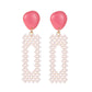 Exaggerated geometric earrings imitation pearl fashion net red candy earrings earrings earrings trendy ear accessories